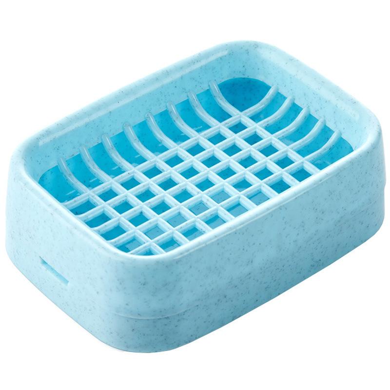 Grid Soap Box Handmade Soap Double-layer Drip-drying Wall-mounted Storage Rack Laundry Soap Soap Box Storage