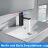 Faucet Bathroom Sink Faucet Sink - Faucet Black Hot and Cold Water Faucet Bathroom Mixed Battery High Pressure Sink Faucet Single Lever Mixer Bathroom