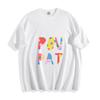 Colorful Polka Dot ''POV PAT'' Graphic T-Shirt