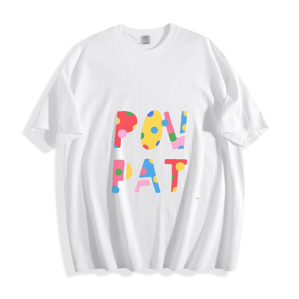 

Colorful Polka Dot POV PAT Graphic T-Shirt S