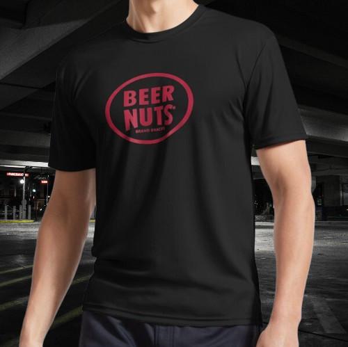 BEER NUTS Classic Red Logo. gym Active T-Shirt Funny Size Mode American T-shirt