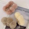 Tanuse Winter Women's Hair Clip Hair Rabbit Fur Hairpin