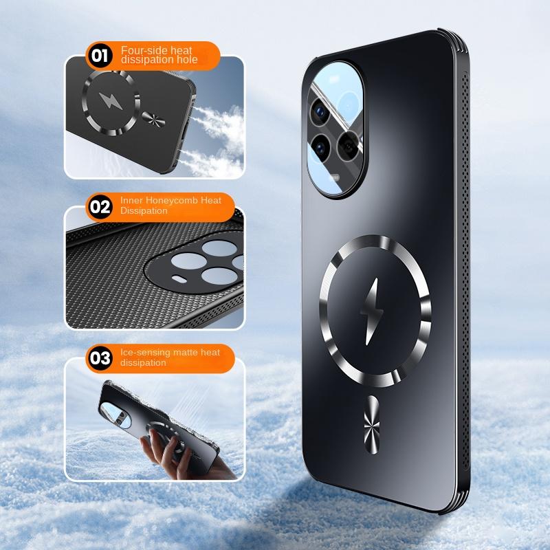 For Huawei Nova 13 Pro Case Hard Matte Magnetic wireless charging Lens Protective Back Cover Case For Nova 13 12 11 Pro Shell