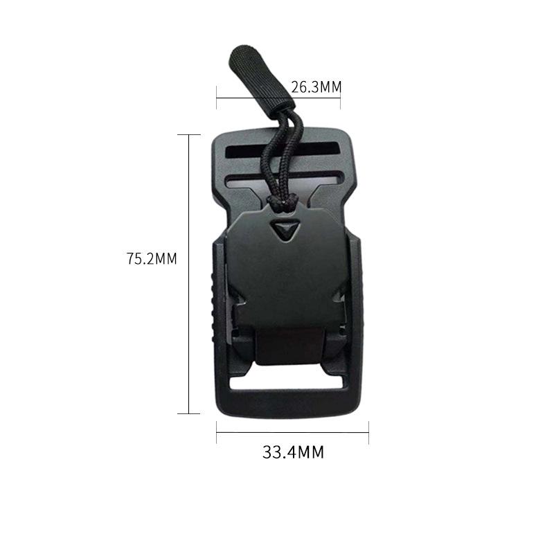 Adjustable Magnetic Plastic Buckle for Handbags & Tactical Belts (20-51MM)
