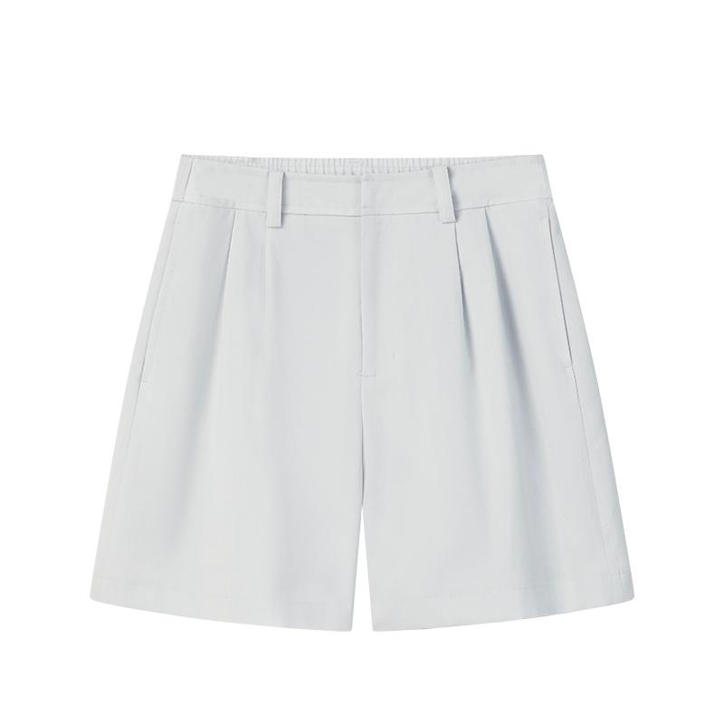 

FILA White Minimalist Solid Fashion Versatile Casual Shorts Women shorts Gray F11W623802FGY S