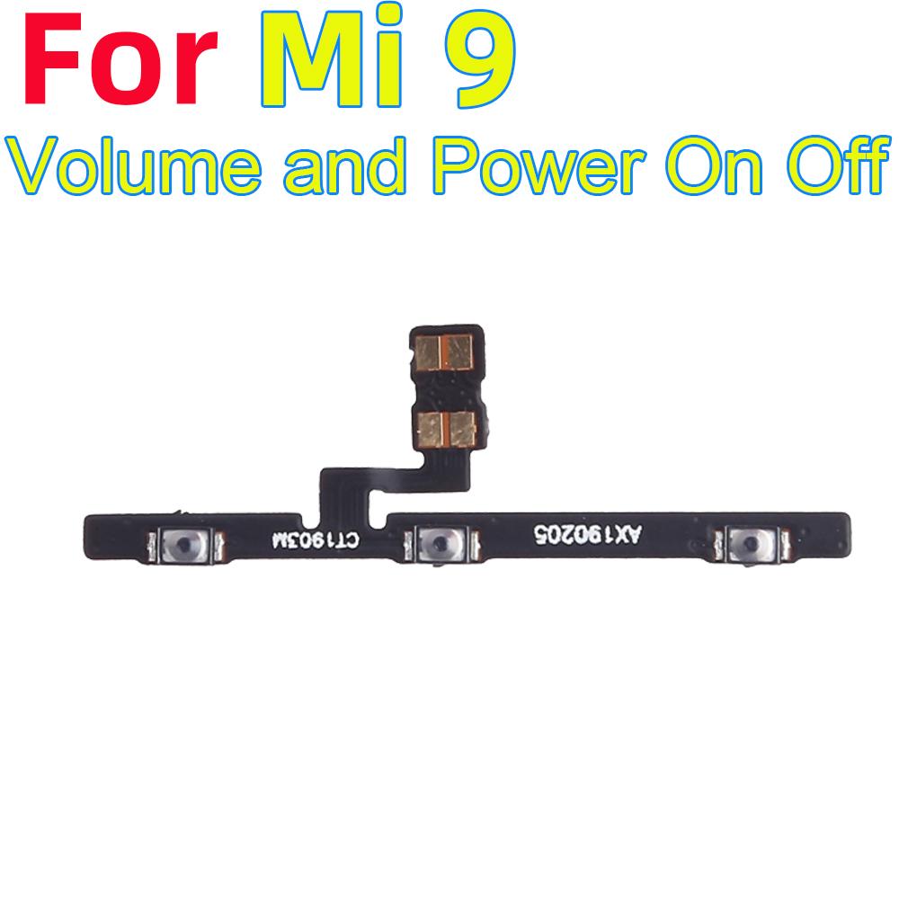 Power ON OFF Mute Switch Control Key Volume Button Flex Cable for Xiaomi Mi 9 Power On Off Volume Power Volume
