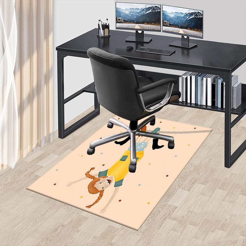 1PC Girl, Hanging Extra Large Non Slip Floor Carpet, Office, Family, Bedroom, Studio   Large Area Rug Indoor Rugs, , Vibrant Colors