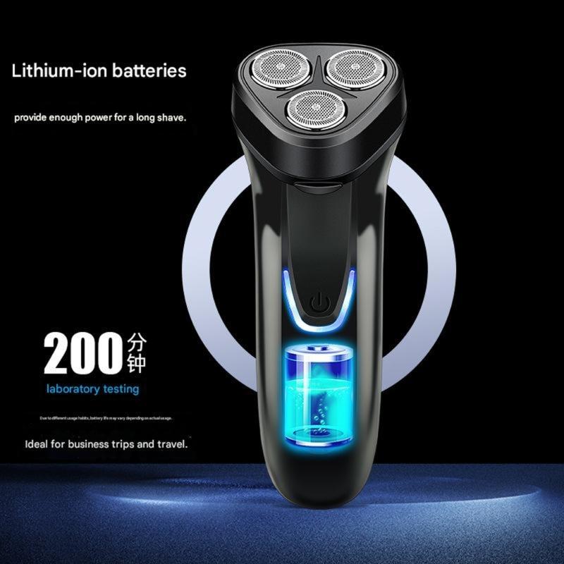 Men Pocket Sized Electric Shaver with Recharging Face Hair Trimmer Plastic Texture Perfect for Business Trips and Gym