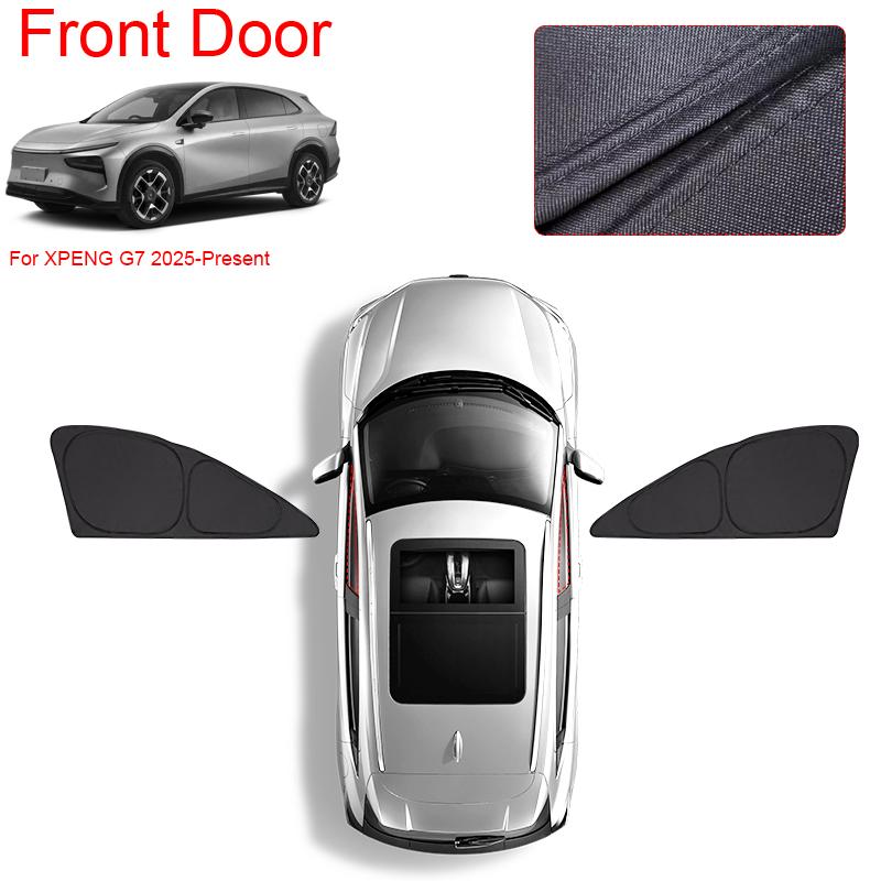 Car Black Window Privacy Sunshade For XPENG G7 2025-Present Auto Anti-UV Heat Insulation Protect Cover Interior Accessory