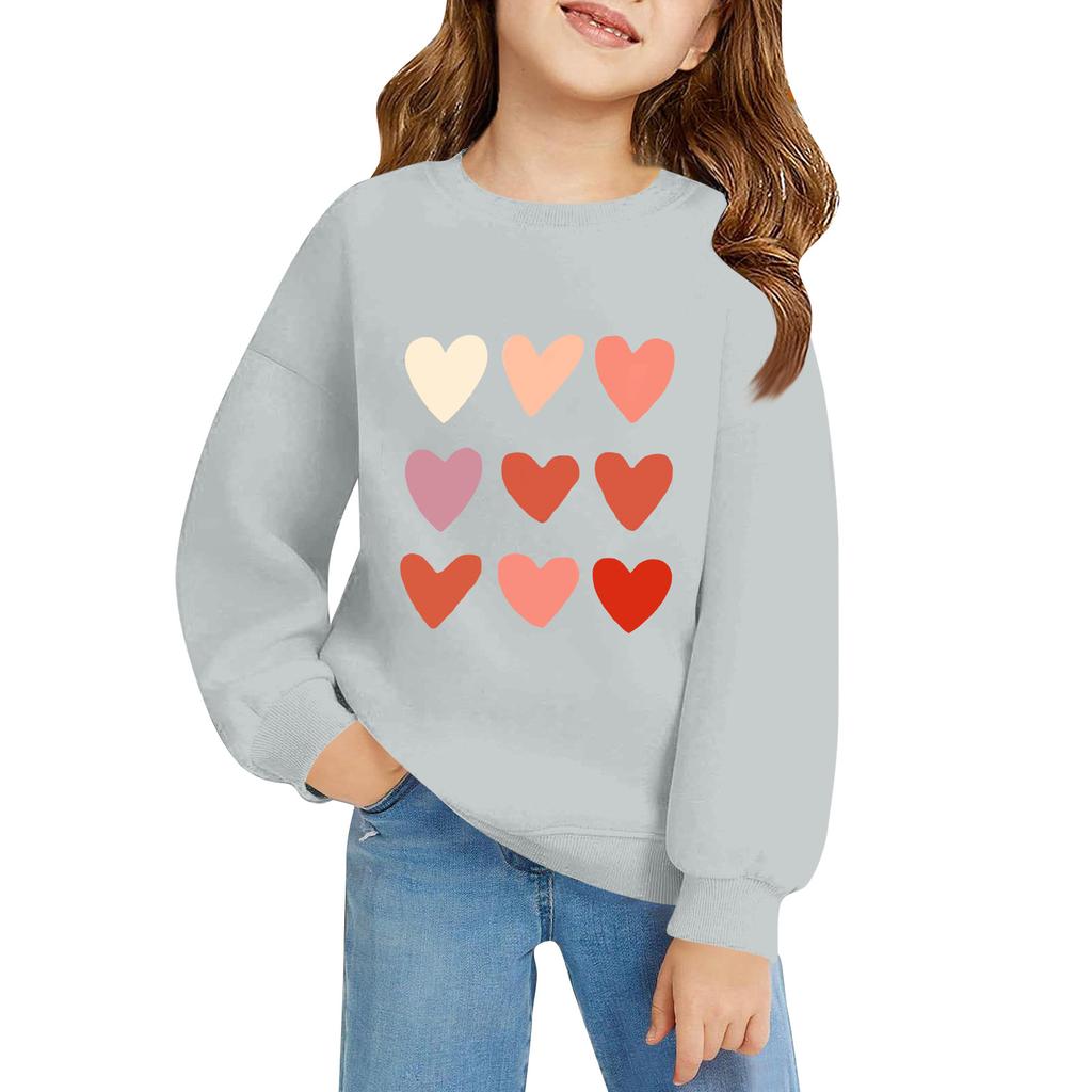 Kinder Langarm Lockerer Pullover Buchstabenaufdruck Rundhals Sweatshirt