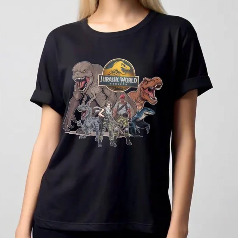 New Jurassic World Rebirth 2026 Movie T-shirt All Size XXL