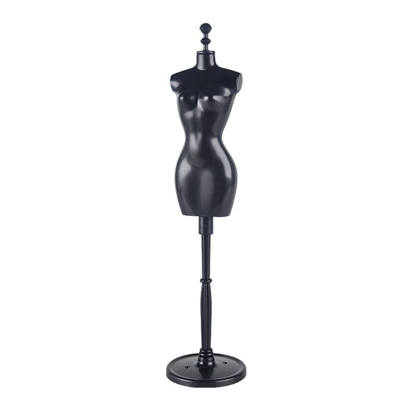 Plastic Doll Dress Stand Perfect Dolls Display Stand Display Holder Doll Dress Rack for Doll Dresses and Wedding Gowns чёрный