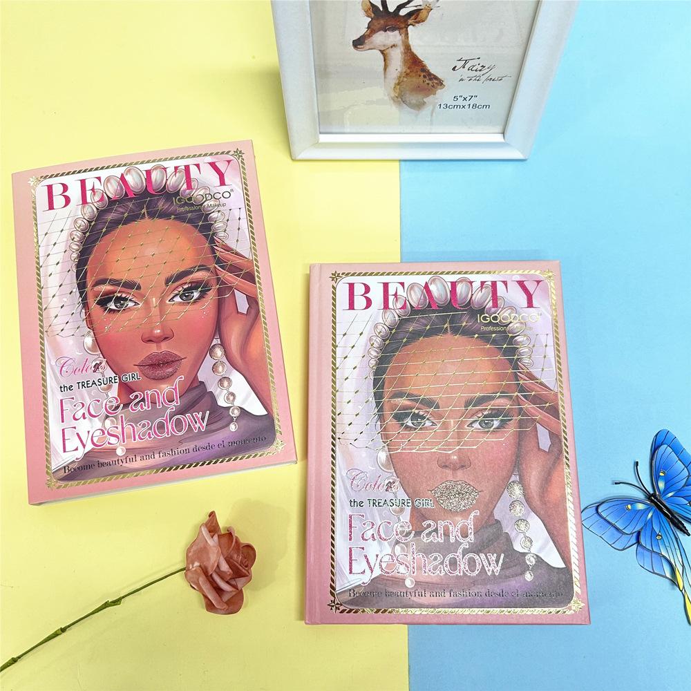 Beauty Pattern, 82-color Book Eye Shadow Palette, Pearlescent, Matte, Highlight, Blush, Contouring, Multi-color Makeup Palette