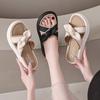 High-end pregnant women's soft-soled slippers, women's models, new models in summer 2025, versatile outer wear, wide feet, fat non-slip and cool