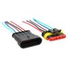 2 Sets 4Celsius5Celsius6 Pin Car Waterproof Electrical Connector Plug with Wire Cable