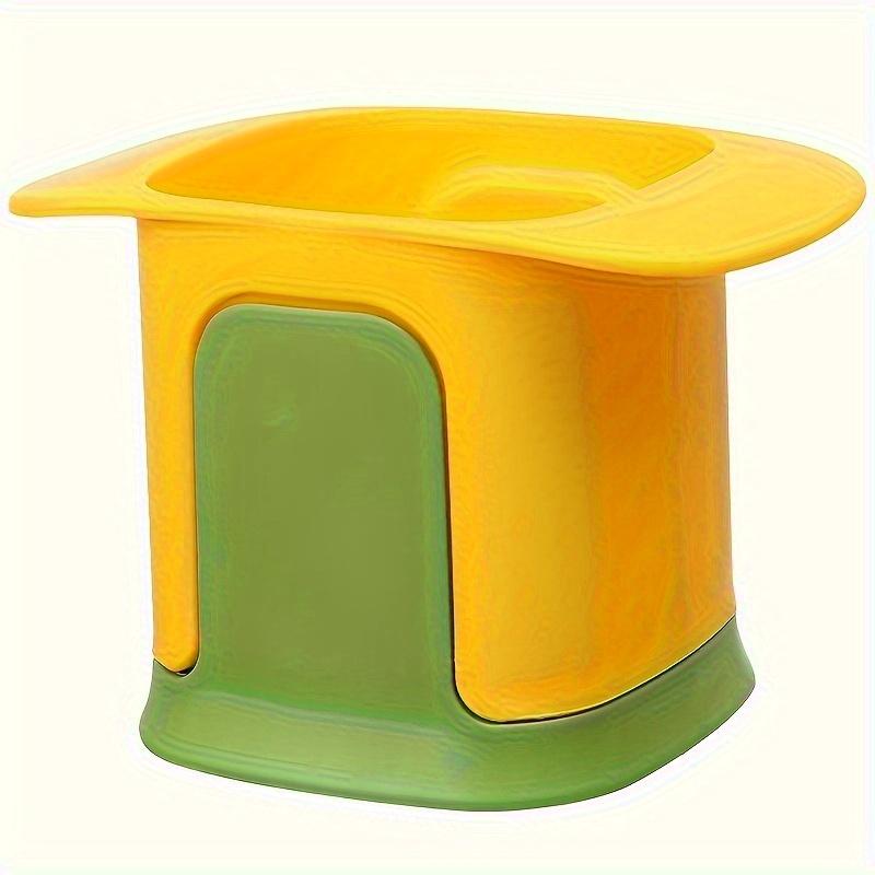 

Versatile Manual Vegetable Chopper Stainless Steel Onion Dicing French Fries Slicer Household Kitchen Gadget Potato Cutter жовтий