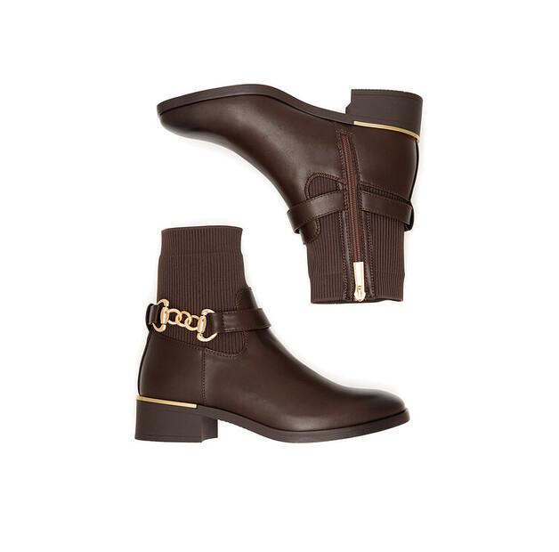 Jenny Fairy HY25653-2 Brown Ankle Boots