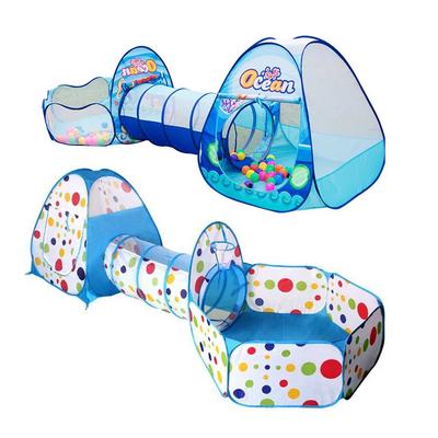 Portable Kids Tent Outdoor Ball Pool Toys Tunnel Ocean