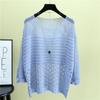 Crochet Knit Knit Sweater Round Neck Hollow Out Top Fashion Beach Cover Up  Beach Vacation
