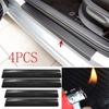 4x Carbon Fiber Car Door Plate Sill Scuff Cover Anti-Scratch Sticker Accessories