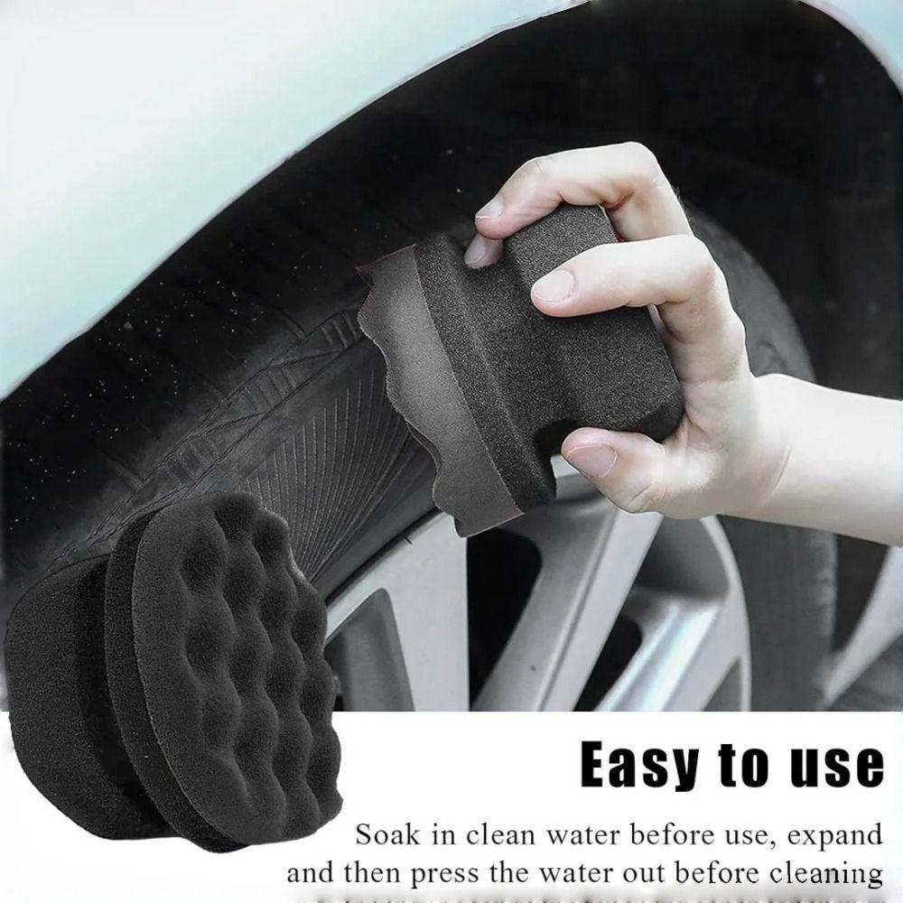 Foam Hex Grip Pads Hex Grip Wheel Detailing Sponge Auto Tire Shine Applicator  Auto Detailing