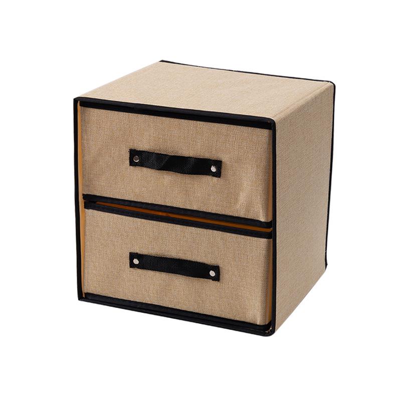 Washable Fabric Drawer-Style Storage Box for Bras and Underwear