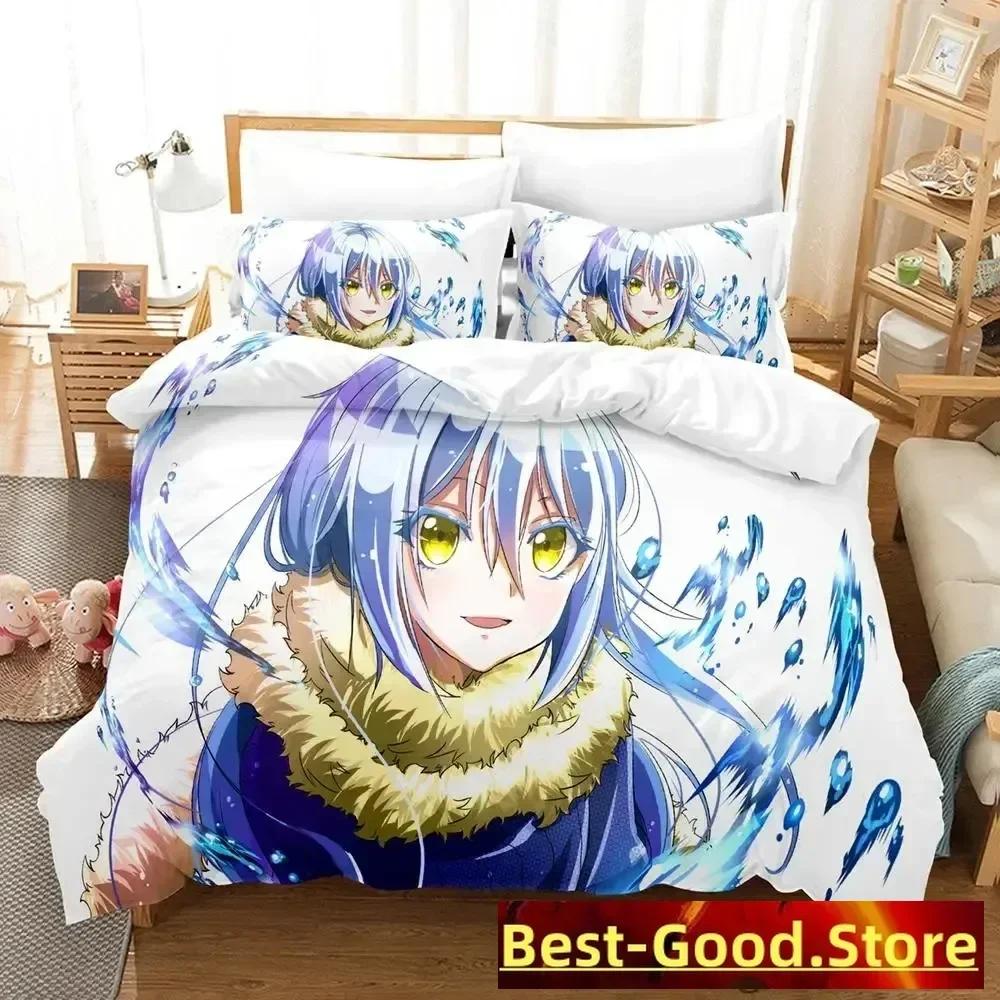 Tid Jag Blev Återfödd Som En Slem Bäddset Enkelsäng Tvåbäddsrum Full Queen King Size Sängkläder Vuxen Barn Sovrum Påslakan Set