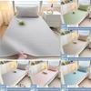 Solid Summer Color Cooling Gel Fiber Bed Mat With Lightweight Foldable Bedding
