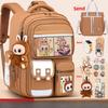 School Bag for Girls, Primary School Students, Grades One, Two, Three To Six, Boys, Light Children's Spine Care To Reduce The Burden