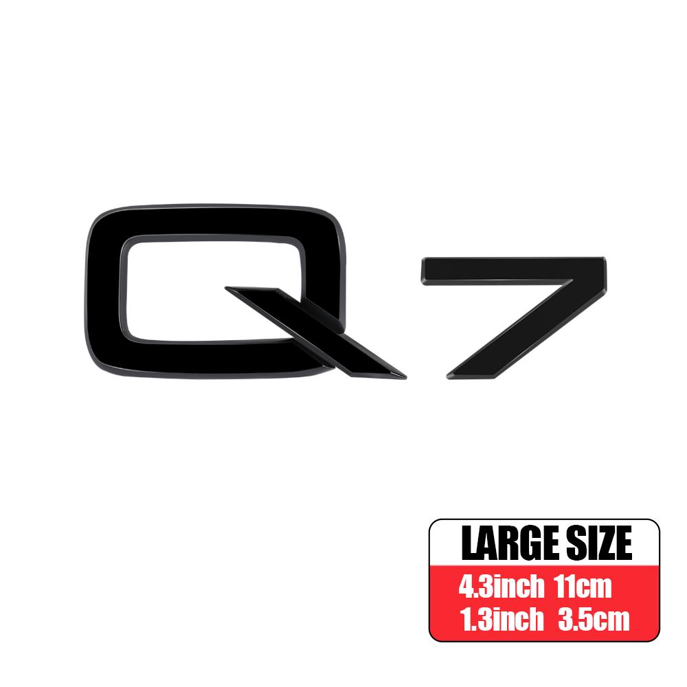 3D ABS Letters Emblem for Audi A3 A4 A5 A6 A7 A8 Q2 Q3 Q5 Q7 A4L A6L A8L Car Rear Trunk Badge Tail Logo Decoration Sticker Decal