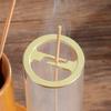 2 In 1 Incense Holder for Sticks Anti-Ash Flying Incense Burne with Glass Ash Catcher and Bamboo Incense Sticks Organizer