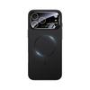 Capa de Celular Fashion Metal Paint Ice Feel Lente Grande Janela para iPhone 17 Pro Max Air 16E 15 14 13 Carregamento Magnético Anti-Queda