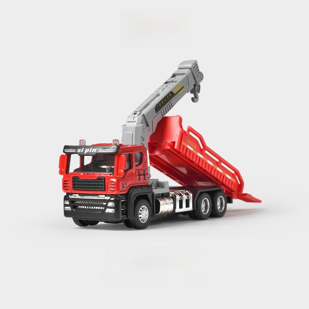 Alloy Waste Disposal Truck Inertia Engineering Vehicle For Kids Educational Play