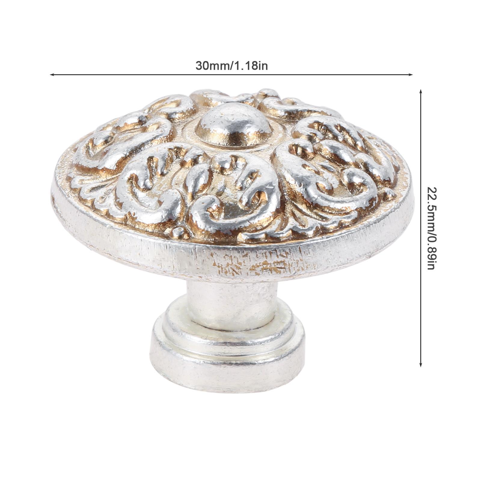 

DRELD Antique Wardrobe Door Pull Furniture Handle Retro Silver Garden Drawer Handle Classical Handle Knob Home Decor 32/96/128MM