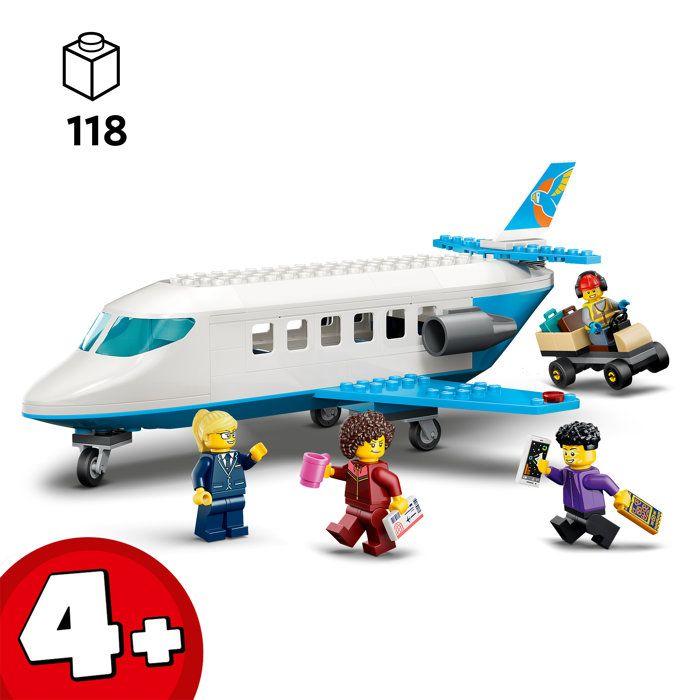 LEGO City 60492 L'Avion de Tourisme - Jeu Éducatif pour Garçon ou Fille des 4 ans - Cadeau