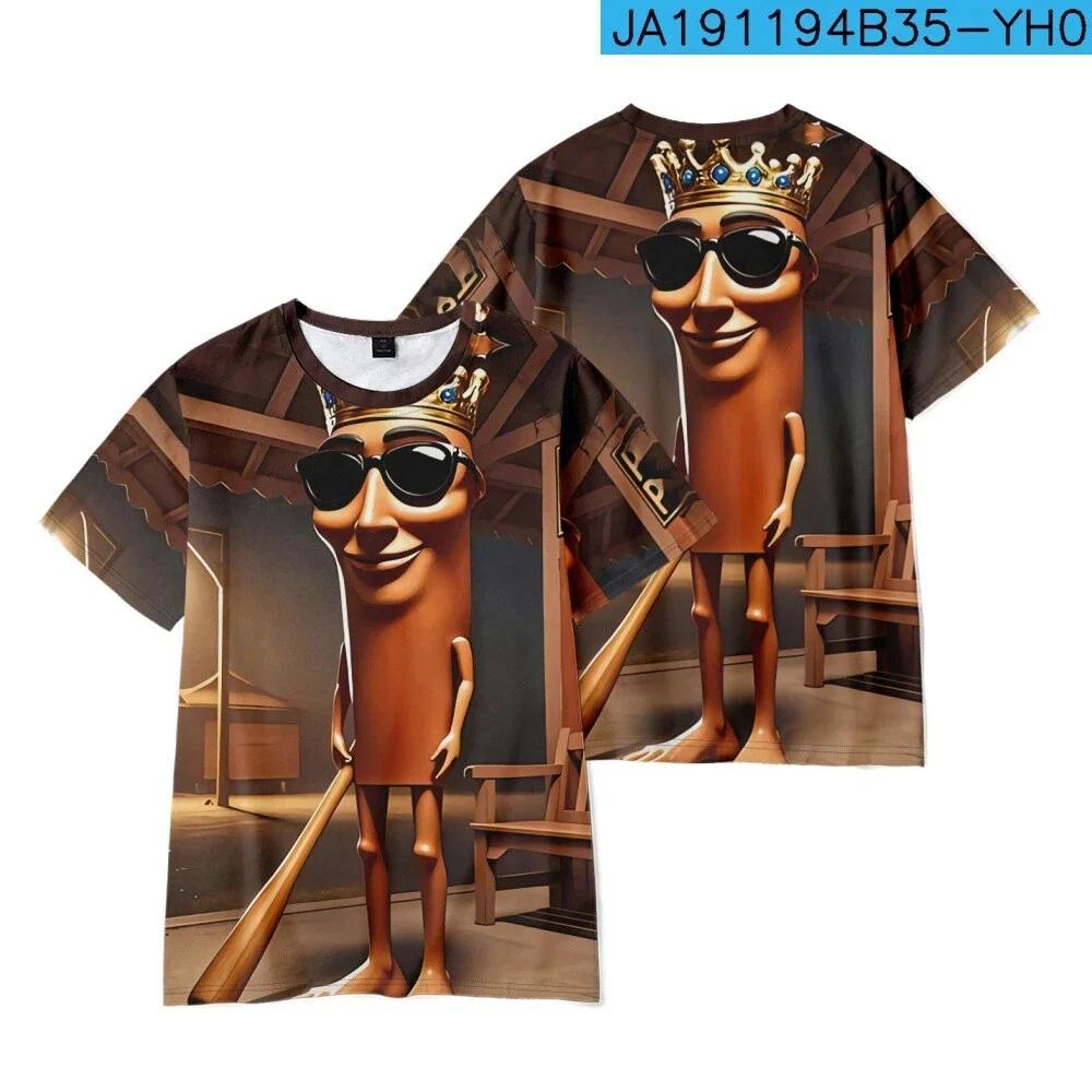 2026 Nowa Moda Tung Tung Tung Sahur Włoski Brainrot Kreskówka Nadruk T-shirt Zabawny Dziecięcy T-shirt Codzienny Casual Unisex Góry