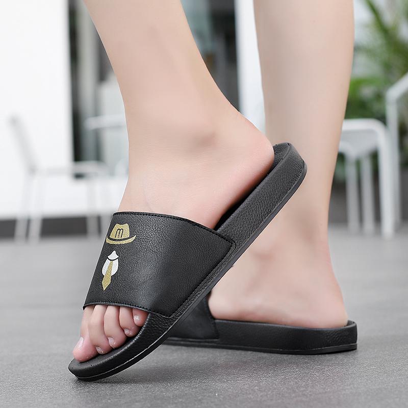 Pánské pantofle letní PVC plážové sandály měkké vnitřní pantofle Pro muže venkovní tlustší protiskluzová koupelna domácí žabka