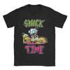 Invader Zim Snack Time Gir Unisex T Shirts Cartoon Casual Tees Short Sleeve O Neck TShirts Pure Cotton Plus Size Tops