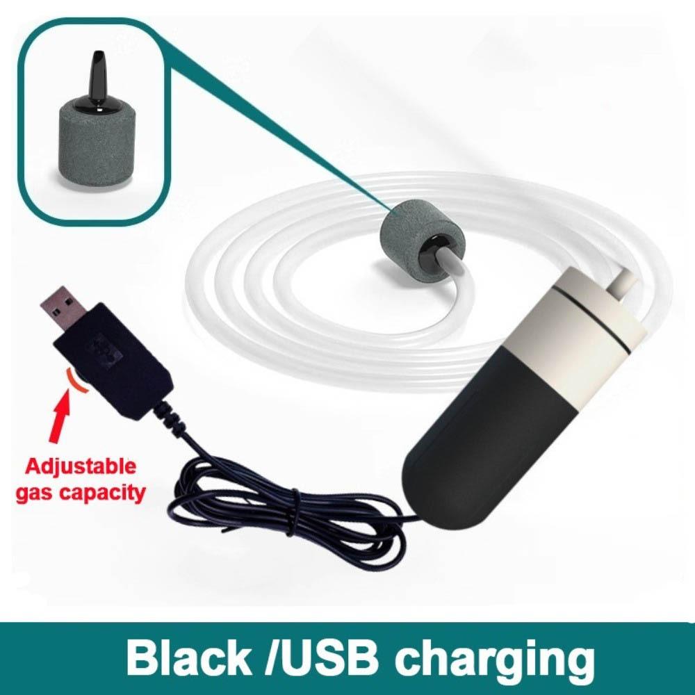 New Silent Fish Water Pump Mini 5V 1W Oxygen Air Pump Adjustable Speed USB Charging Air Compressor Fish Tank