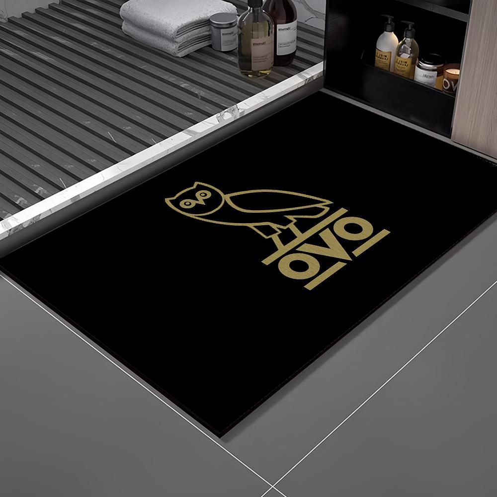 Drake O-OVO o-Búho Felpudo Bienvenida Entrada Balcón Baño Suelo Alfombra Antideslizante Alfombra Dormitorio Decoración del Hogar