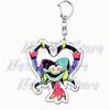 Cartoon Anime Series Helluva Blitzo Keychains Boss Keyring for Accessories Bag Pendant Key Chain Ring Jewelry Fans Friends Gifts