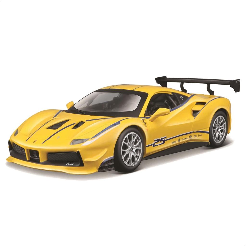 Bburago 18-26307 Ferrari 488 Challenge Modellauto 1:24, gelb