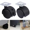 4Pcs Universal Silent Sliding Trolley Chair Wheel Furniture Casters Hardware