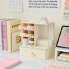 Storage Box Large Capacity Desktop Organizer with Divided Grid Design Container for Student Supplies Stationery Cosmetics