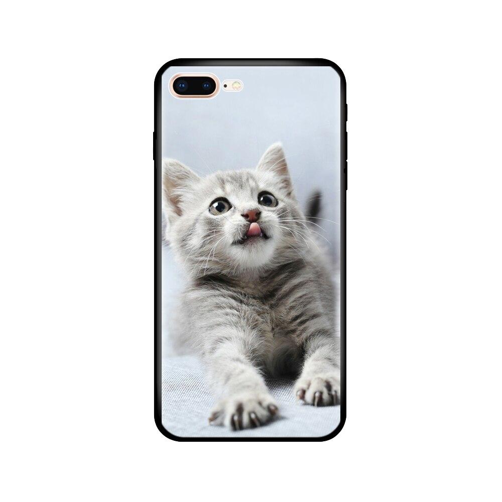 For Iphone 7 8 Case Silicon Soft Tpu Shell Cover For Apple iPhone 7 8 Plus Bag Funda Coque Etui Bumper Paiting Black Tpu Case