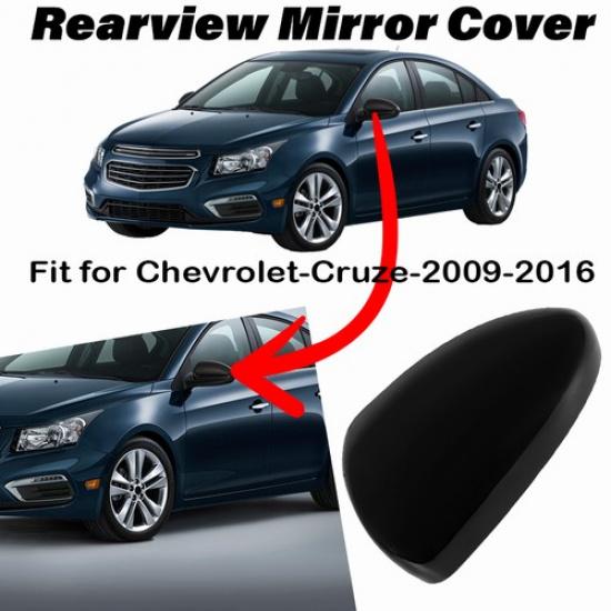 For Chevrolet Cruze 2009~2016 Left Side Mirror Cover Cap Replacement Gloss Black