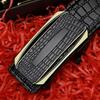 First Layer Cowhide Men's Belt Genuine Leather Automatic Buckle Casual Crocodile Belt Men's Business Belt Middle Aged and Young