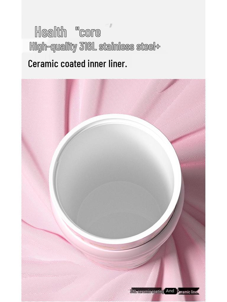 Large Floral Insulated Stainless Steel Travel Cup for Women - Perfect for Cars and Coffee