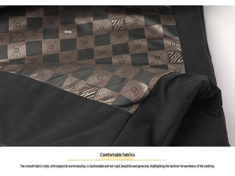 2025 Stylish Cotton Stand Collar Jacket: Winter Business Casual Outerwear for Men