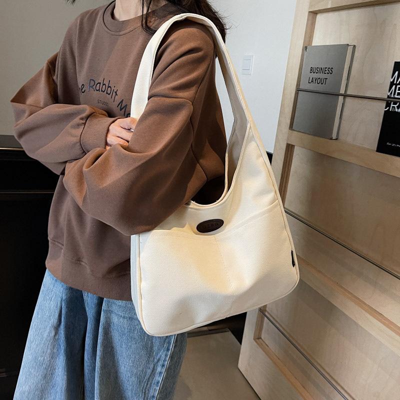 Unterarmtasche Damen Große Kapazität Pendeln Schultertasche Studentenklasse Tragetasche